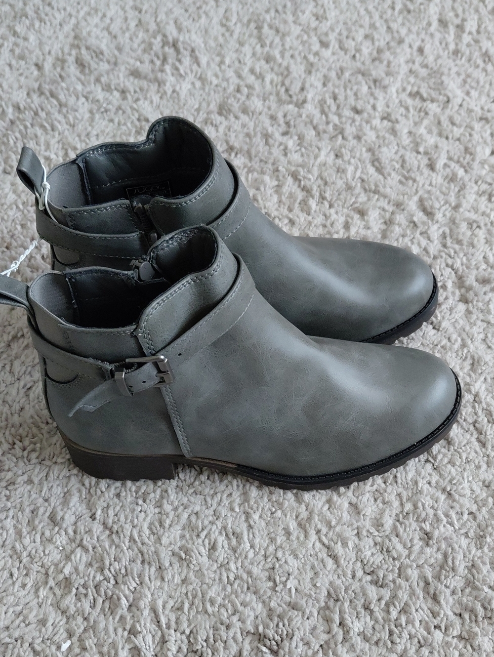 Sugar Gray Ankle Boots